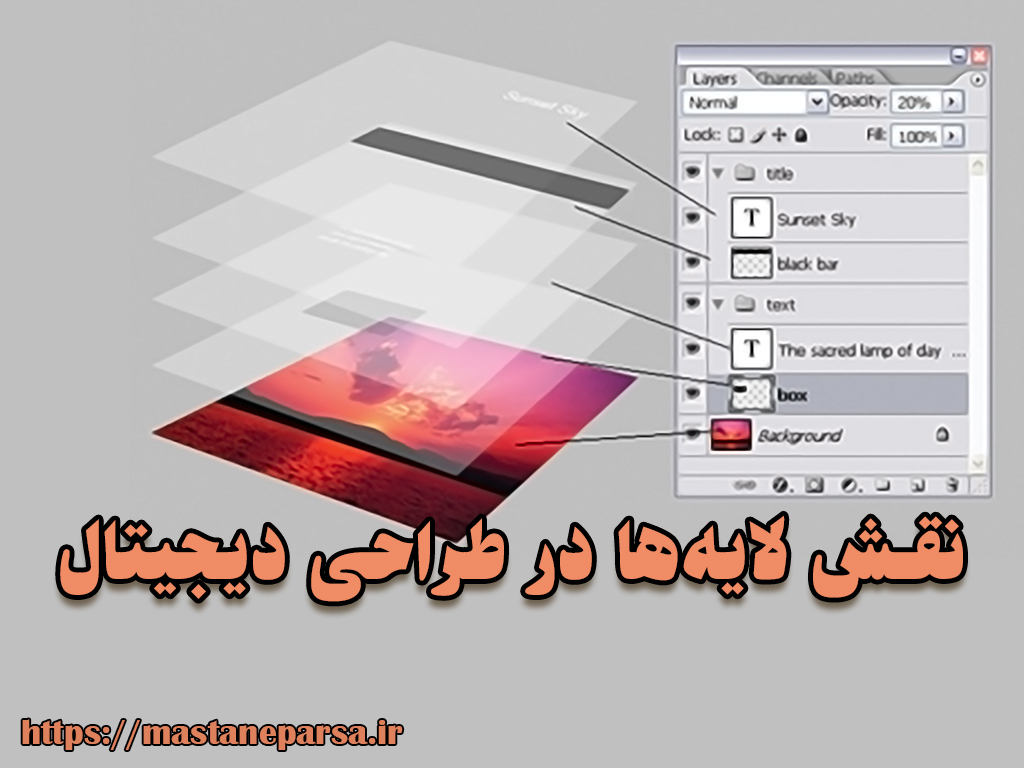 نقش لایه‌ها در حرفه‌ای شدن طراحی دیجیتال
